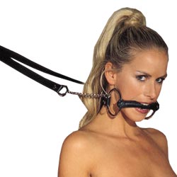Leather Horse Bit Gag and Reins